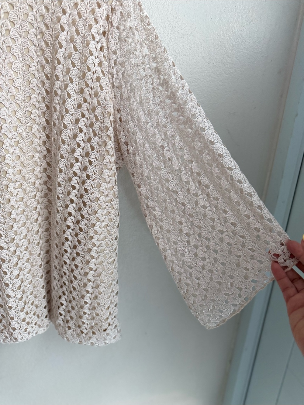 ROZ & ALI Beige Crochet Lace Boho Top Plus Size Boutique
Style XL - Picture 6 of 8